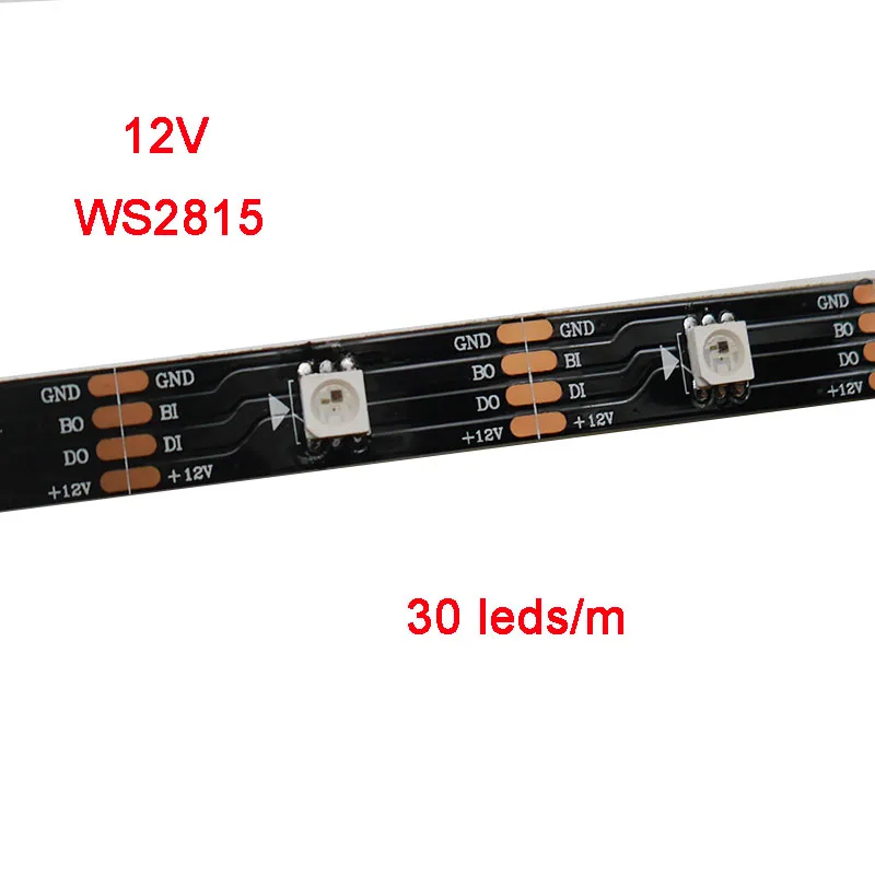 Умная Пиксельная Светодиодная лента WS2815 12 В постоянного тока 1 м 3 5 30/60/144