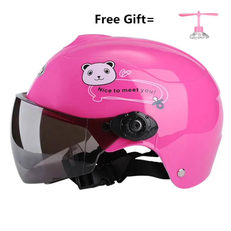 

Children Motorcycle Helmet Cartoon Kids Helmet For Motorcycle half Face Helmet Casco Capacete Retro Caps 1-8 olds CE