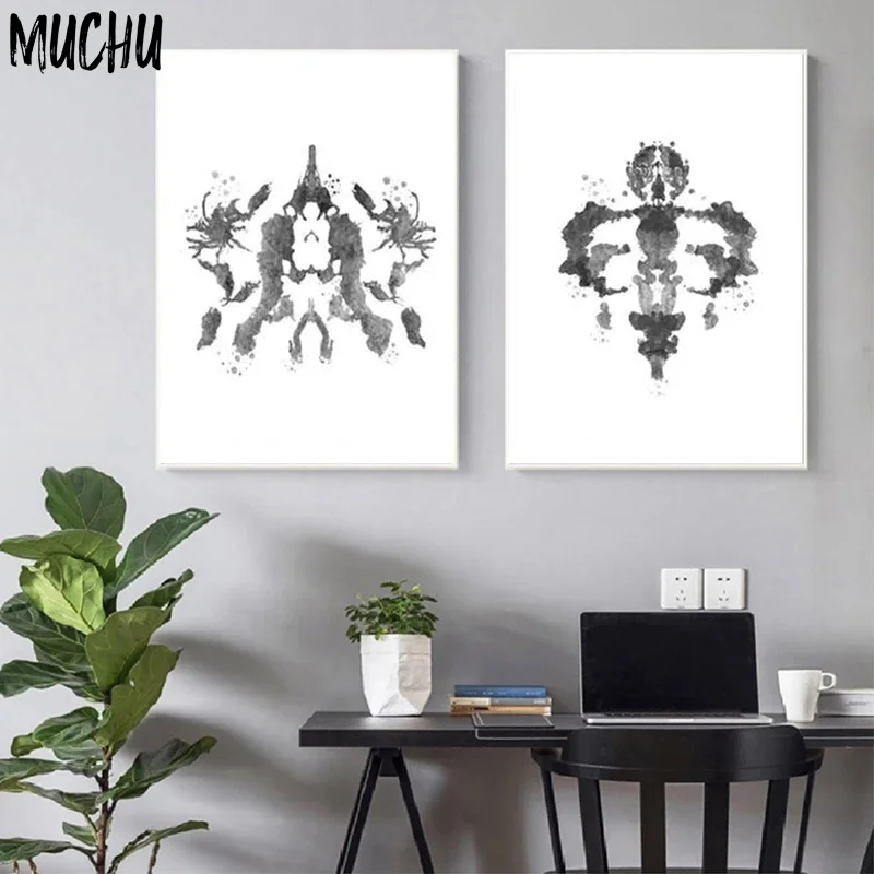 Rorschach-художественные плакаты и тест на цветовую печать Картина холсте подарок
