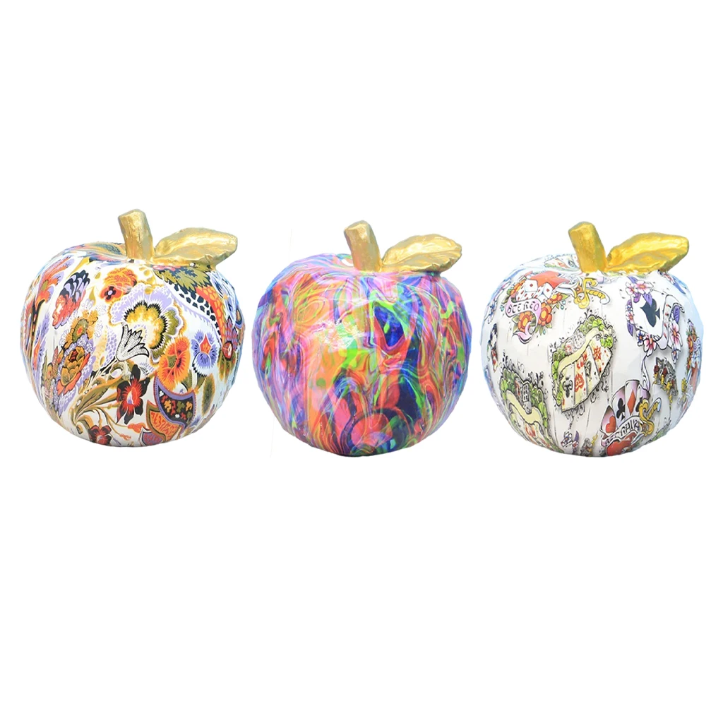 

Креативная фигурка яблока, яркое украшение для дома и офиса, Современная коллекция, маленький декор, Входное украшение
