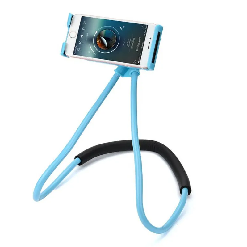 New Universal Lazy Bracket Phone Selfie Holder Snake-like Neck Bed Mount Anti-skid 360 Degree Rotation Flexible Stand New