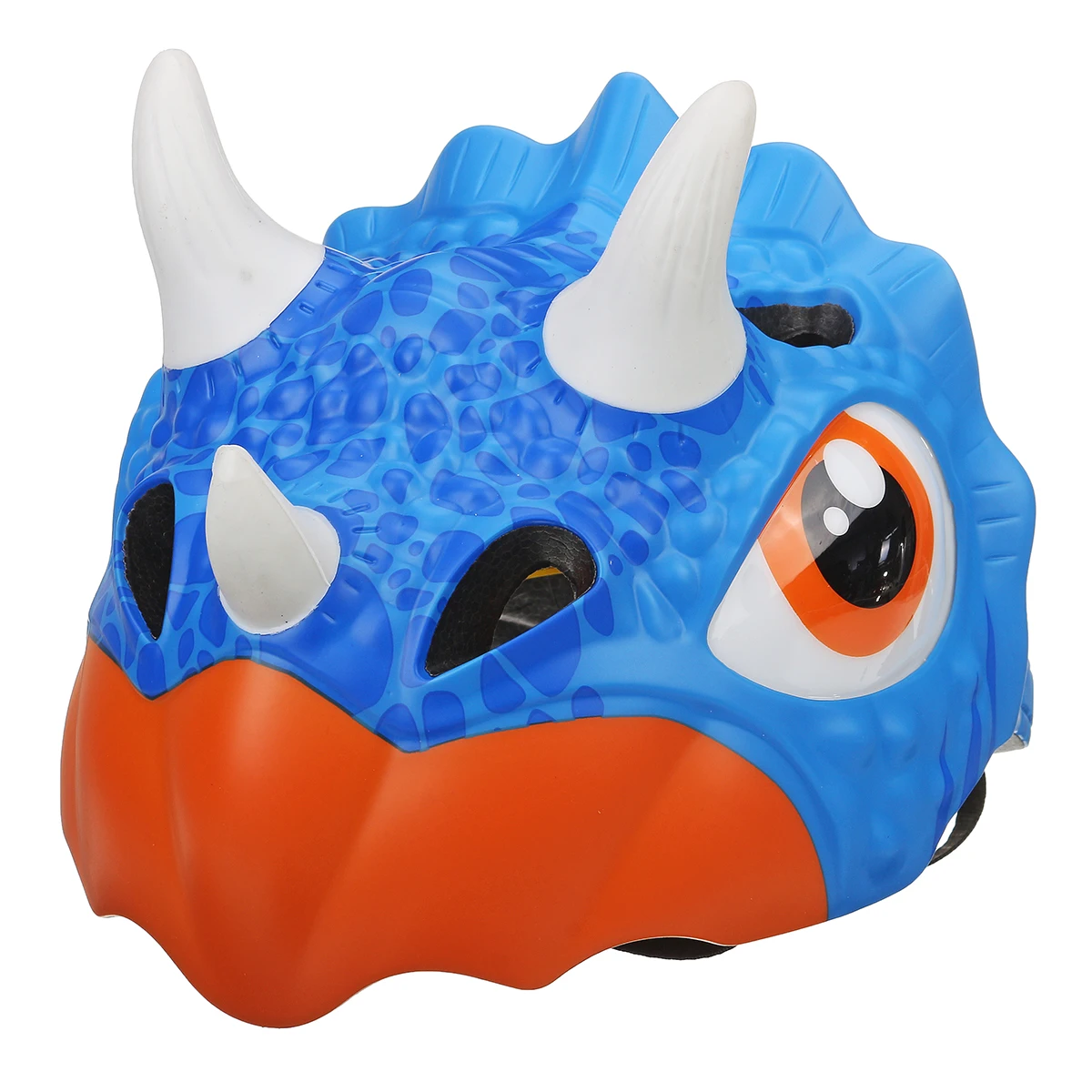 Triceratops blue Велосипедный Детский Светильник, шлем для скейтборда, детский безопасный шлем для животных 49-55 см, велосипедный шлем, велосипедные колпачки - Цвет: Triceratops blue