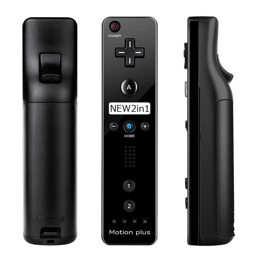

new 2 in 1 Wireless GamePad Remote Controller built in Motion Plus + Nunchuck For Nintendo Wii Controller Joystick