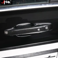 jho abs carbon grain car exterior door handle overlay cover trim for 2014 2019 jeep grand cherokee 2017 2016 2015 wk2 2018
