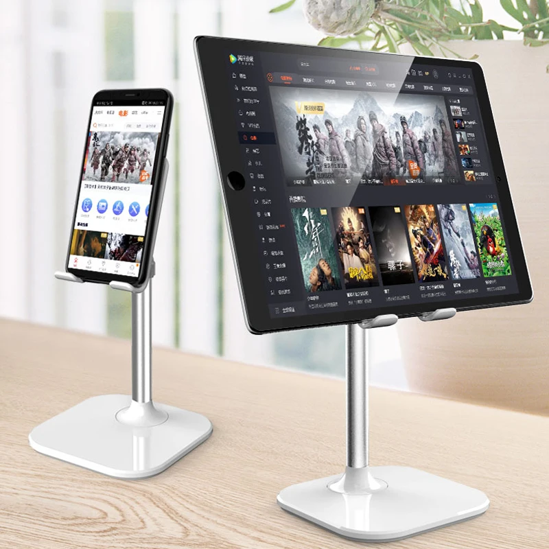 

Alloy Desk Mobile Phone Holder Stand For iPhone Cell Universal Adjustable Metal Desktop Table Tablet Holder Stand For iPad Pro
