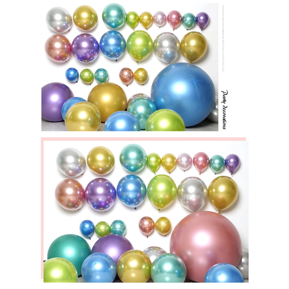Globo de l&aacute;tex met&aacute;lico Oro plata rosa dorada globo rosa roja Globo de Oro globos de l&aacute;tex para fiesta met&aacute;lico globos redondos de helio decoraci&oacute;n para boda de Navidad de cumplea&ntilde;os 5/12/18/36 pulgadas-5