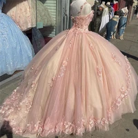 blush pink sparkly quinceanera prom dresses off shoulder sequins ball gown tulle party sweet 15 16 dress quincea%c3%b1era anos