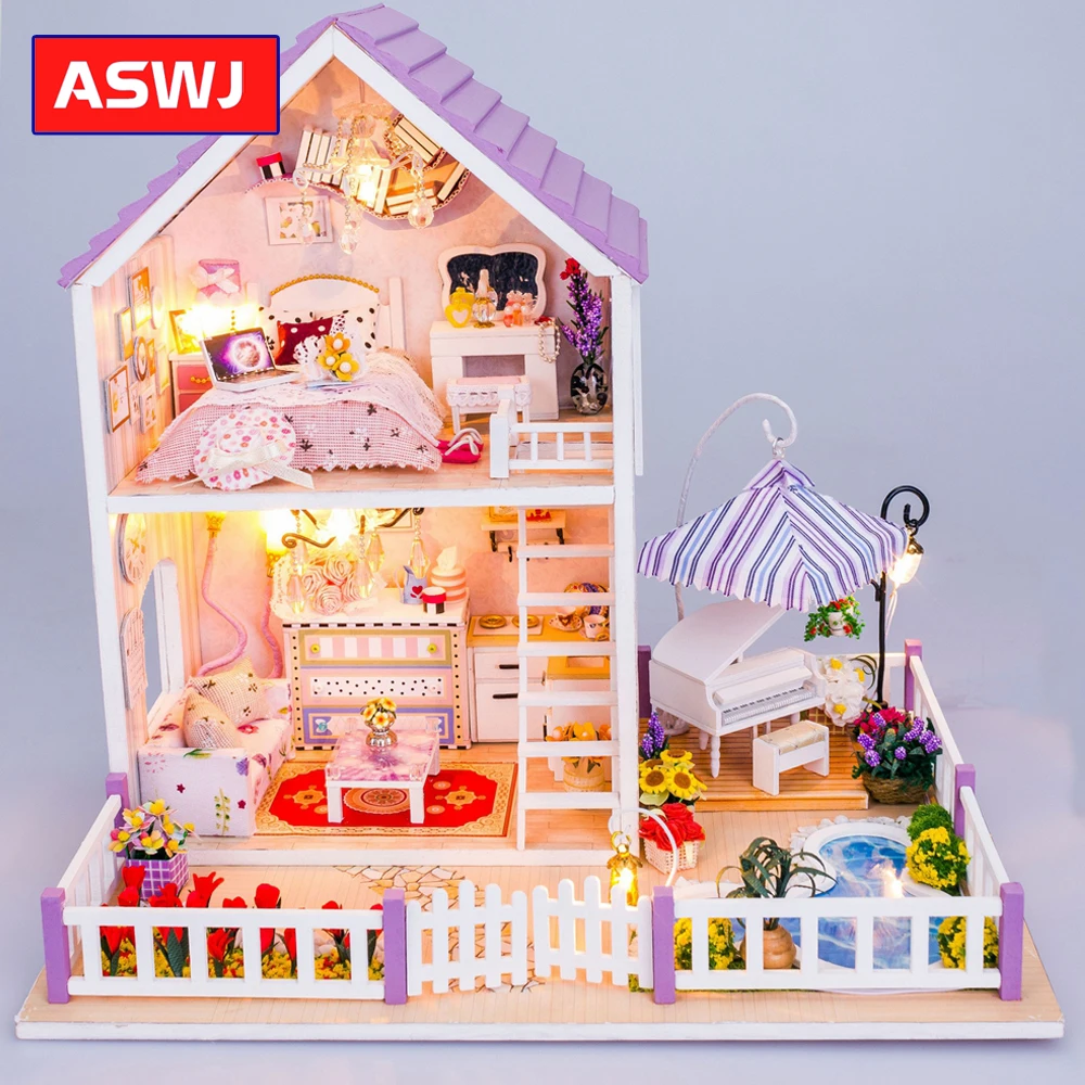 Новое поступление мебель DIY кукольный домик деревянные миниатюрные кукольные