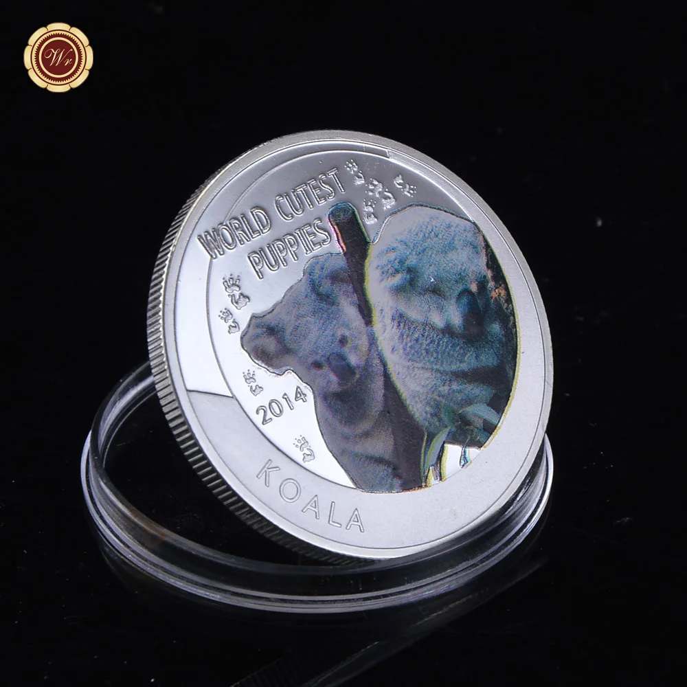 Silver 5 WR один доллар Серебряная монета Тигр Дизайн животных вызов монеты памятная Elizabeth II Металл Искусство ремесло коллекционный подарок для мужчин - Цвет: Silver 5