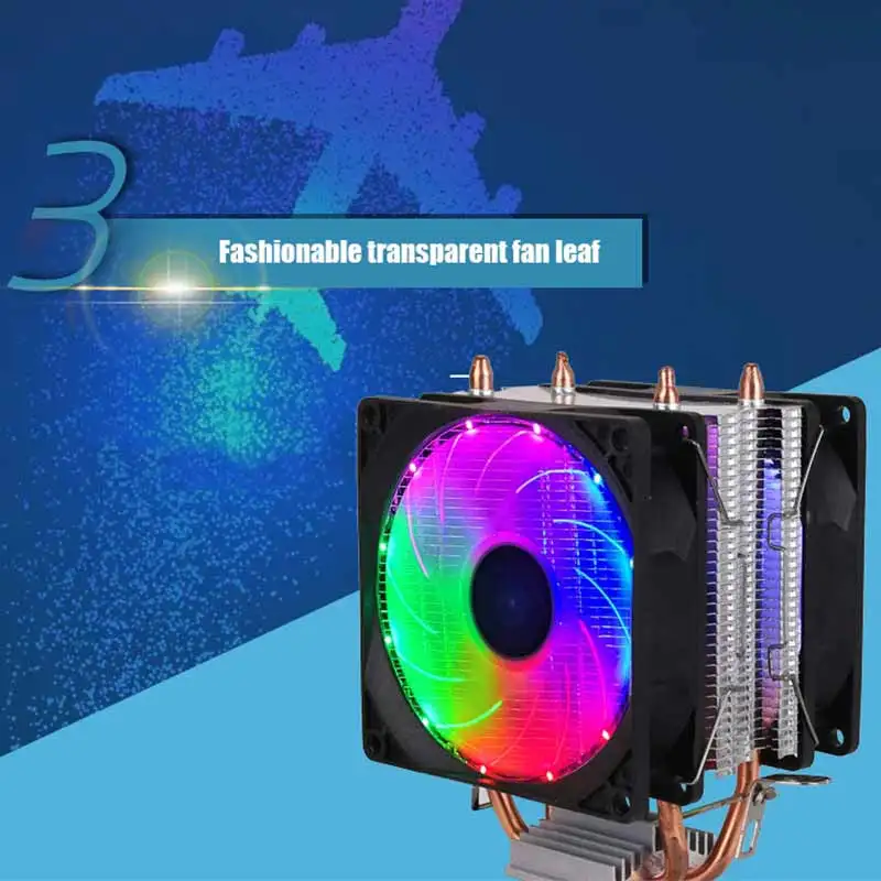 4 медная трубка ЦПУ радиатор тепловая труба вентилятор тихий тонкая