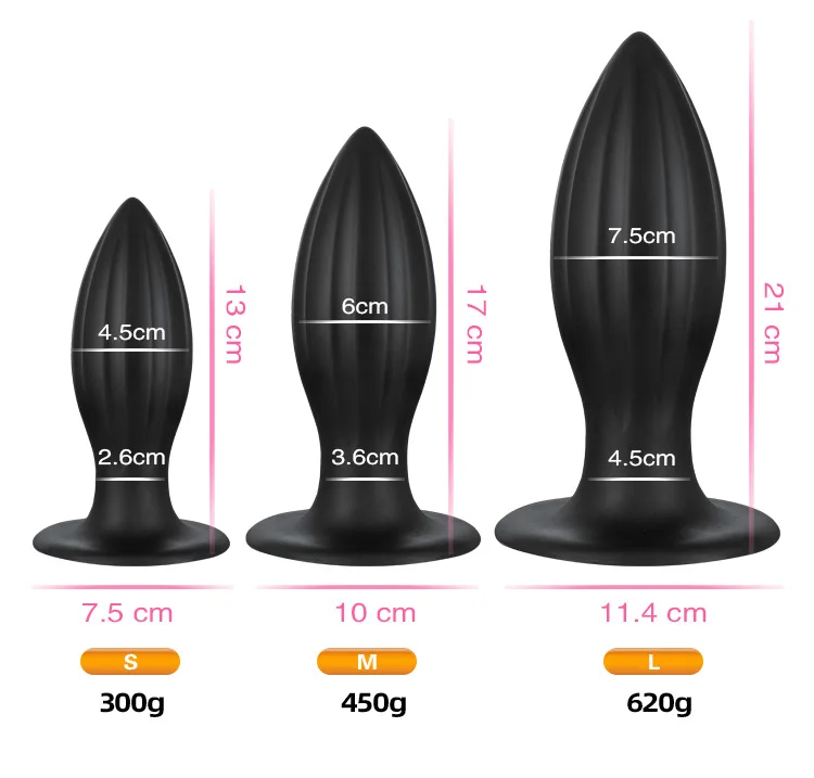 Мягкая большая Анальная пробка анальные пробки большой анальный вагинальный