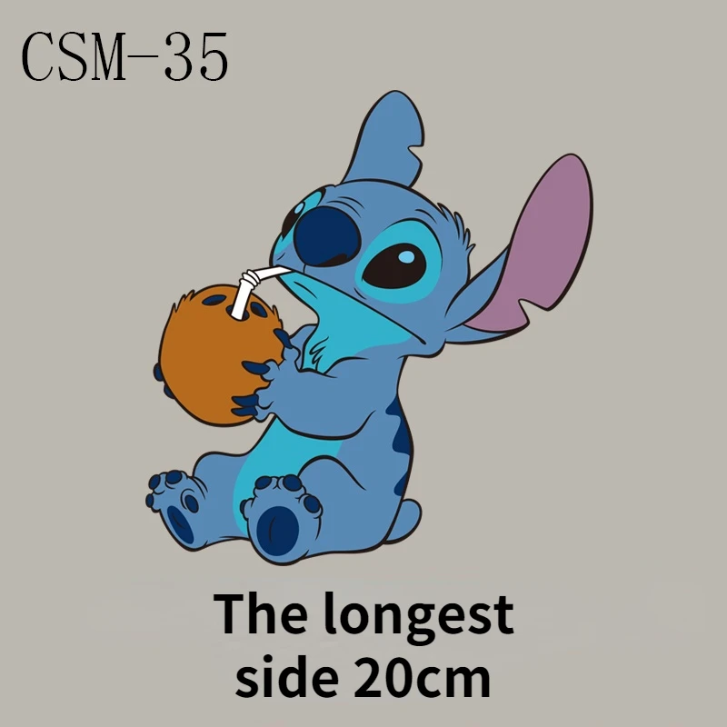 Лило и Ститч мультяшный нашивка на одежду Детская футболка с нашивкой утюге