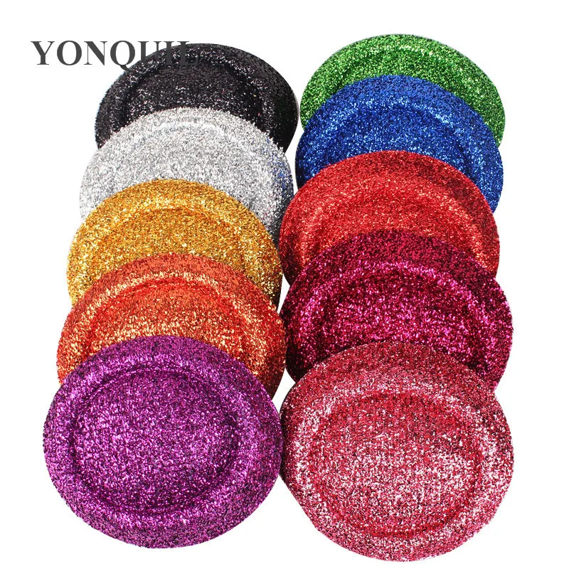 

6,3 "(16 см), 10 цветов, босоножки на высоком каблуке Blingbling мини-головные уборы Берет чародей вечерние шляпа блеск шляпы Сделай Сам DIY бигуди для в...