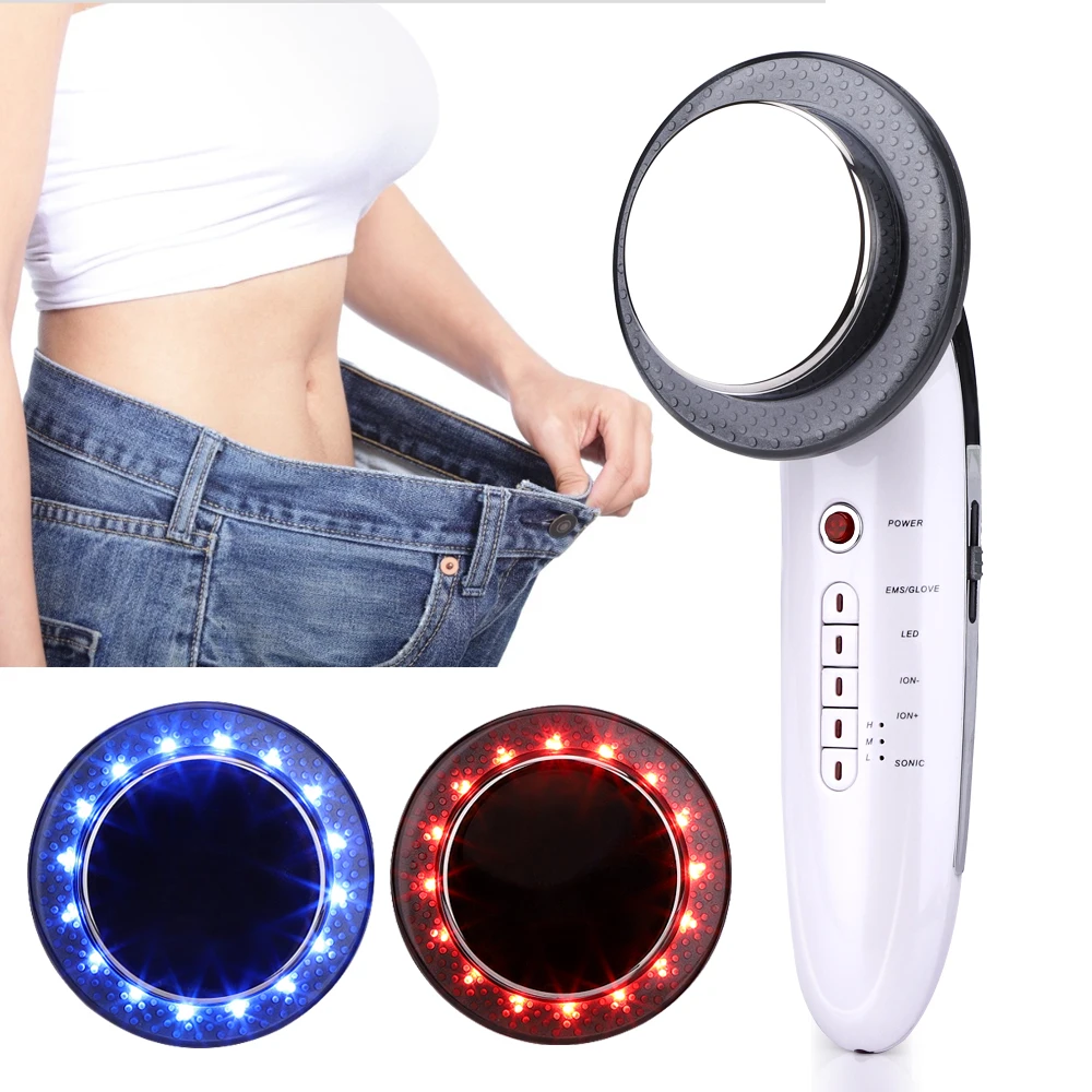 6in1 Ultrasound Body Slimming Massager Cavitation Machine Galvanic Infrared Wave Therapy EMS Anti Cellulite Fat Burner Drop Ship