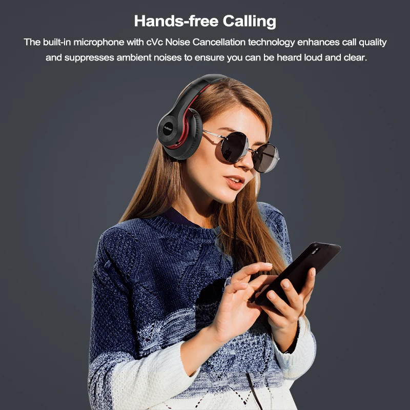 AUSDOM ANC10, новинка, активные наушники с шумоподавлением, Bluetooth, Hi-Fi, глубокий бас, складные, с микрофоном, ANC, беспроводная гарнитура для музыки
