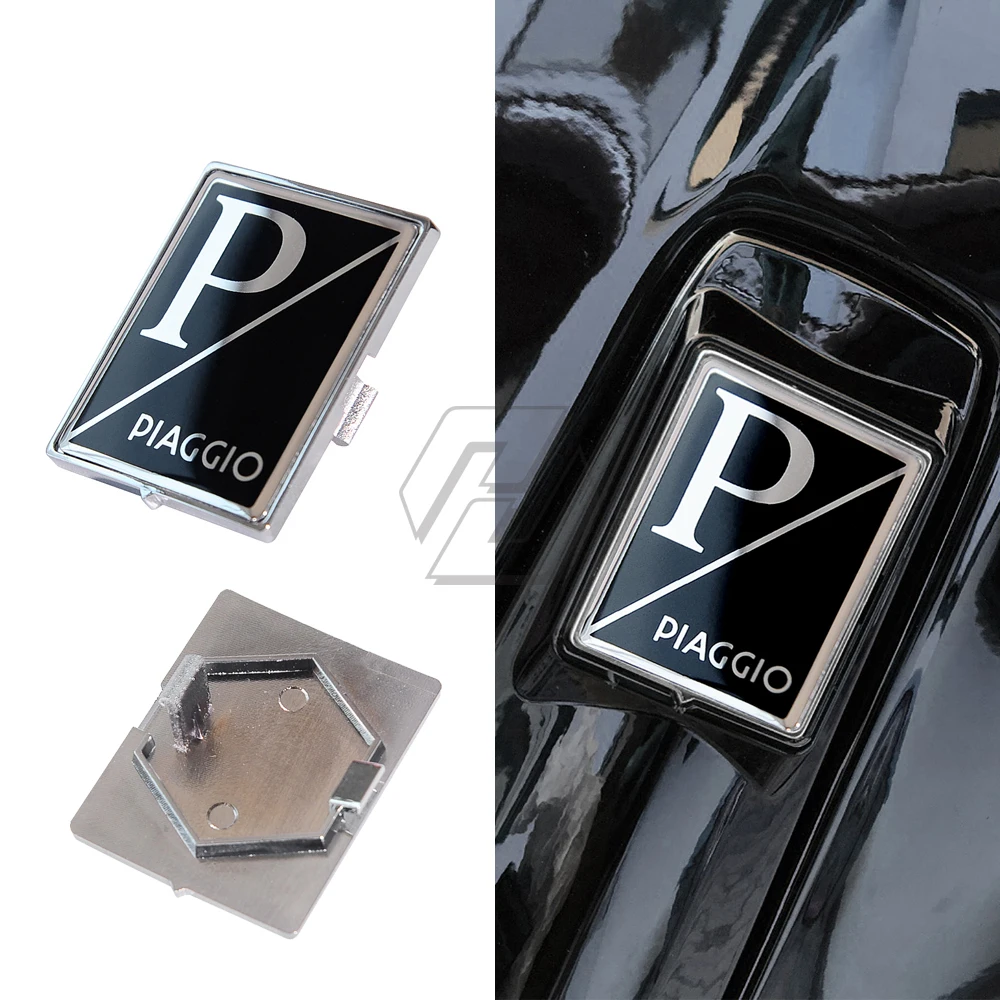 For Piaggio Vespa Primavera Sprint GTS Super 50 150 250 300 300ie Scooter Accessorie Front Rectangle Badge