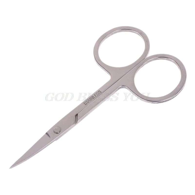 

QIAOYAN Professional Nail Scissor Manicure For Nails Eyebrow Nose Eyelash Cuticle Scissors Curved Pedicure Makeup Tools