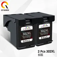 QSYRAINBOW 2BK 302XL совместимый чернильный картридж Замена для HP 302 1110 2130