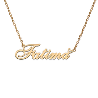 god with love heart personalized character necklace with name fatima for best friend jewelry gift