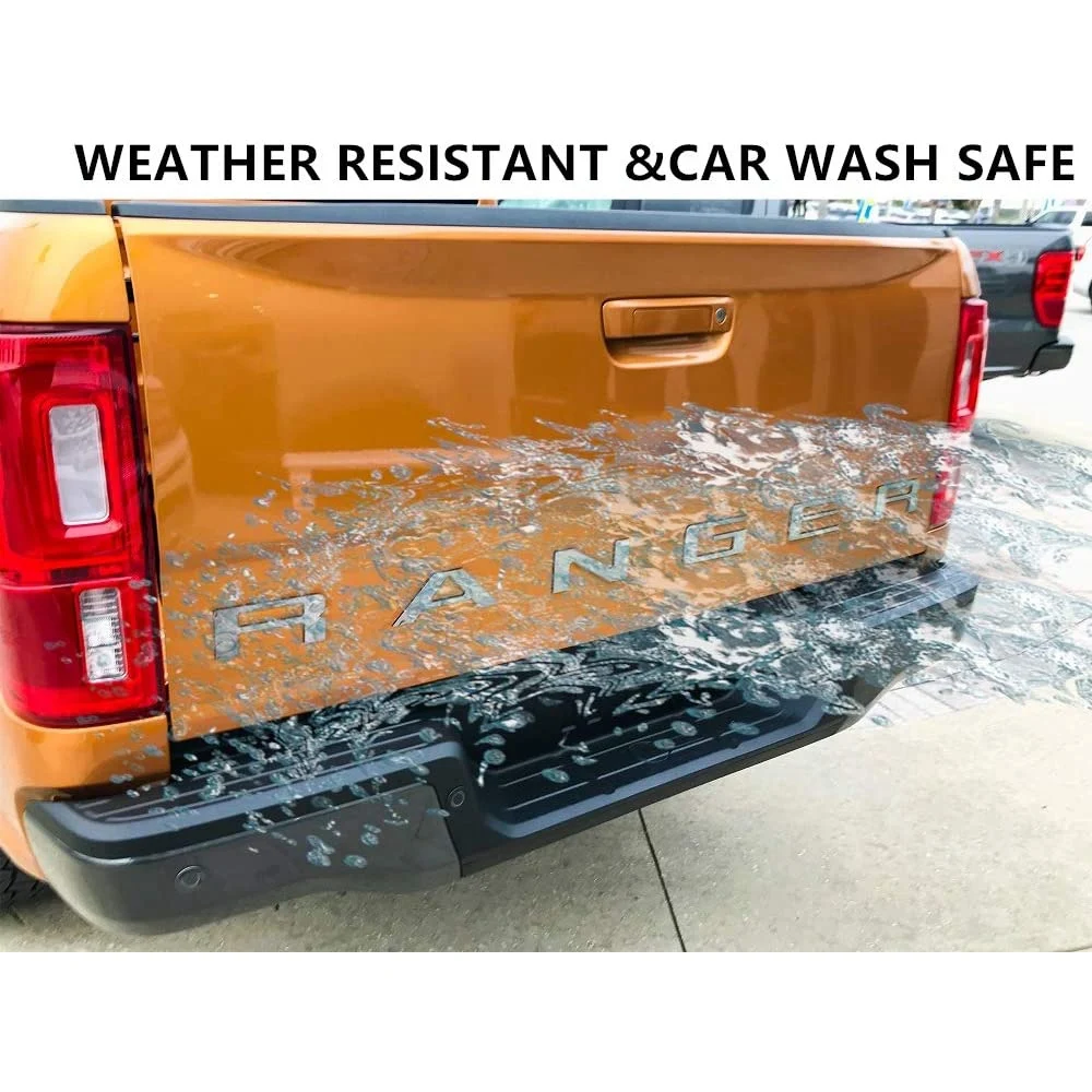 

Tailgate Insert Letters for Ford Ranger 2019 2020, 3D Raised & Decals Letters, Tailgate Emblems