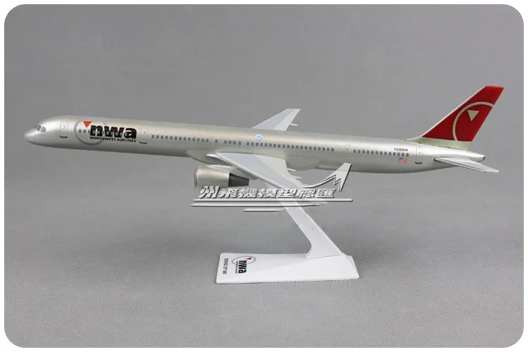 

27CM 1:200 Plastic American air Northwest Airlines NWA Boeing B757-300 Airways Aircraft Assembled Assembly airplane model Plane