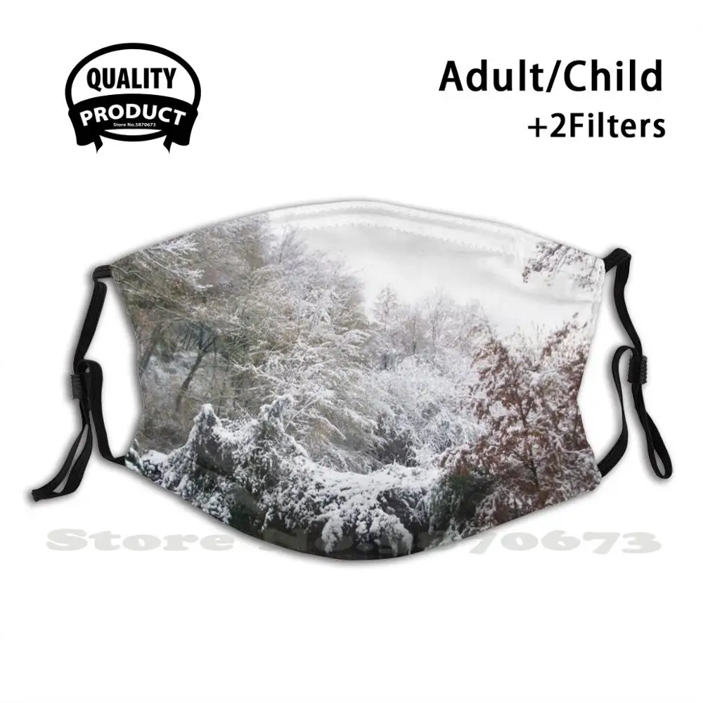 Модные маски для лица с фильтром снежные деревья взрослых и детей | Аксессуары
