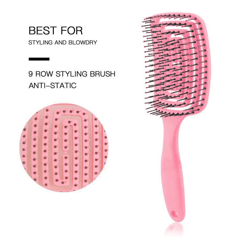 

Detangling Brush Comb for Hair Detangler for Afro American Hair 3A to 4C Kinky Curly / Wet/Dry/Long Thick Hair