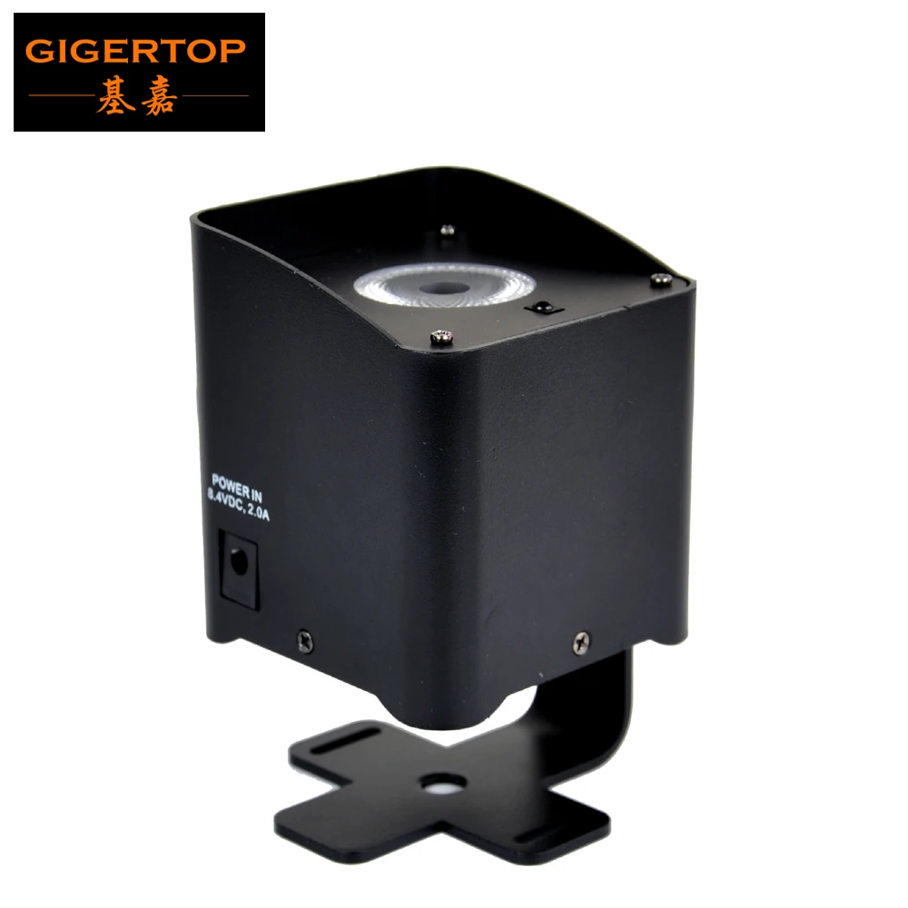 Gigertop 1x15 Вт RGBWA UV 6в1 цветной точечный аккумулятор Par Light Мини размер подвесной кронштейн ферменный потолочный светильник беспроводной DMX сценический светодиодный