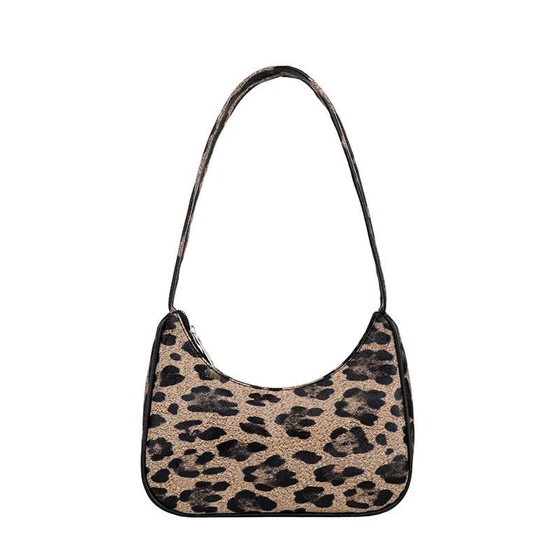 

Autumn new casual underarm bag Korean version of Joker temperament baguette bag shoulder bag handbag leopard print bag