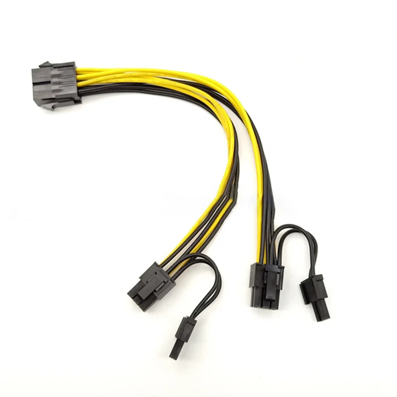 

18 Awg 1 X 8pin Pci E Female Durable Pci-express Pcie 8 Pin To Dual 8 High Quality. 8 Pin To Dual 8 Pin Cable 20cm Lightweight
