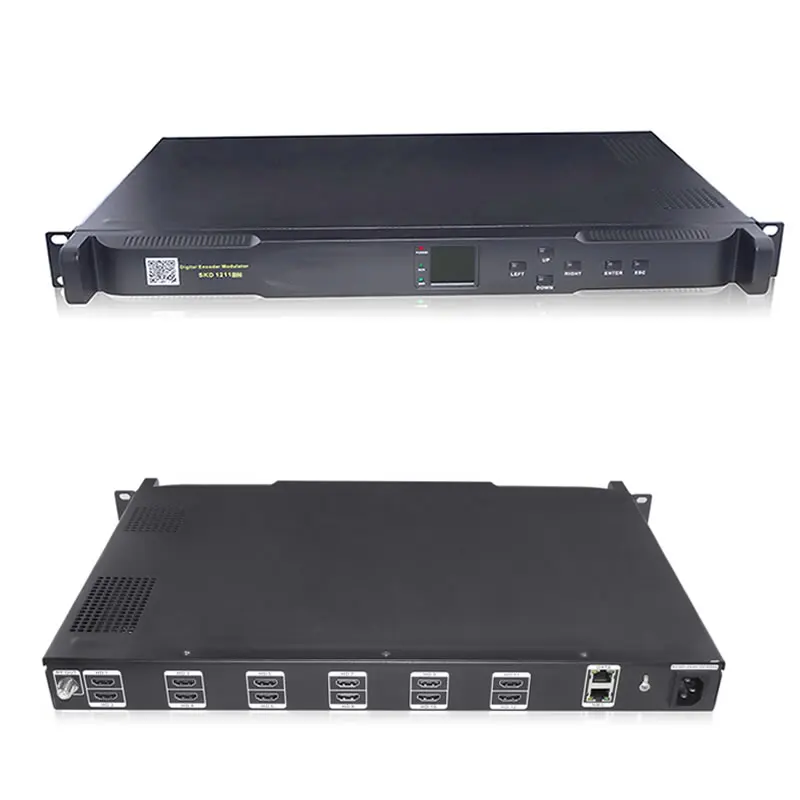 Модулятор Hd к DVB T QAM 12 HD Rf out H.264 мультиплексатор кодирования модулятор