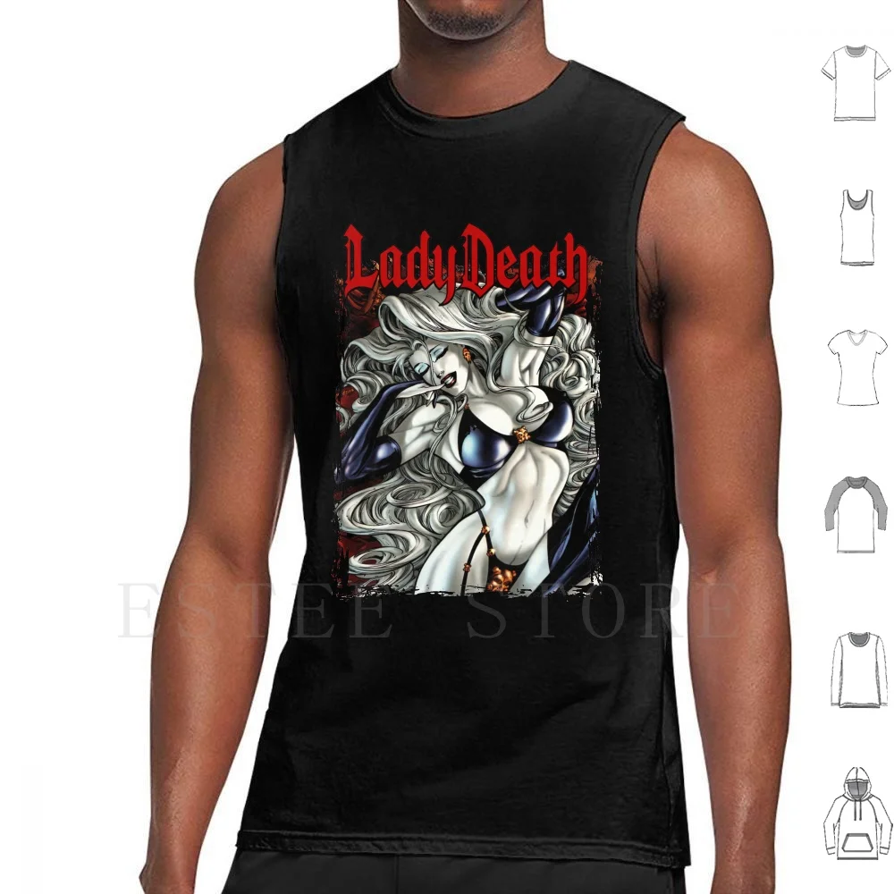 

Lady Death Tank Tops Vest Cotton Lady Death Ladydeath Lady Death Chaos Comics