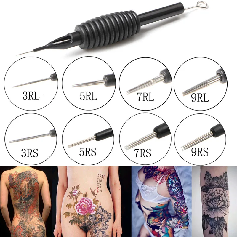 10 шт. одноразовые стерилизуемые Электрические Иглы для татуировок R1/R3/R5/R7 ручка