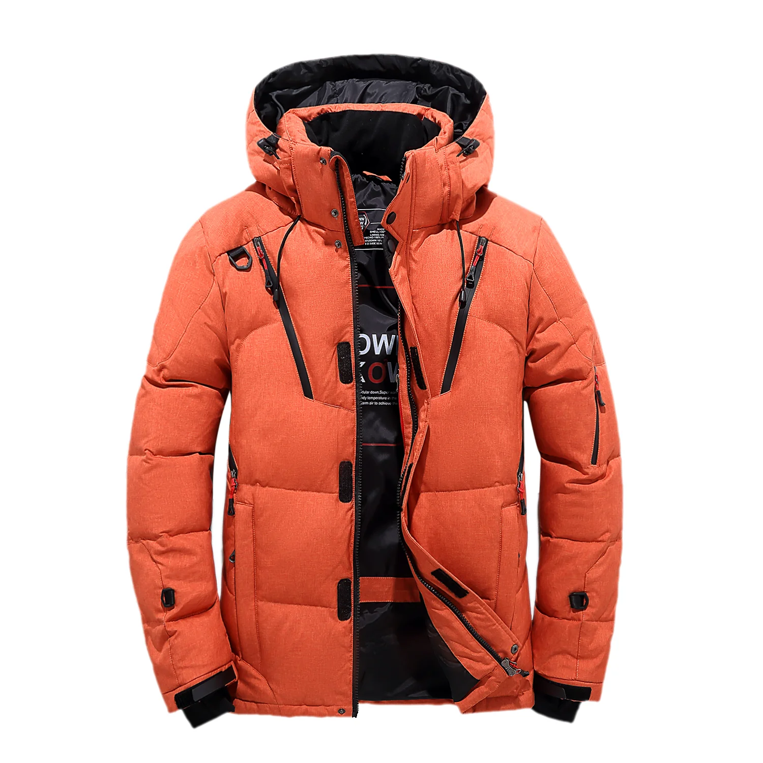 2021 winter new down jacket men's fashion outdoor short men's clothing thickened leisure white duck down winter warm coat