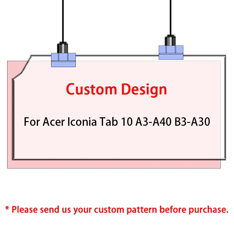 MTT чехол для acer Iconia One 10 B3-A30 A3-A40 10,1 дюймов ультра-тонкий из искусственной кожи трехслойный флип-чехол-подставка планшет для надписей чехол - Цвет: Custom Design