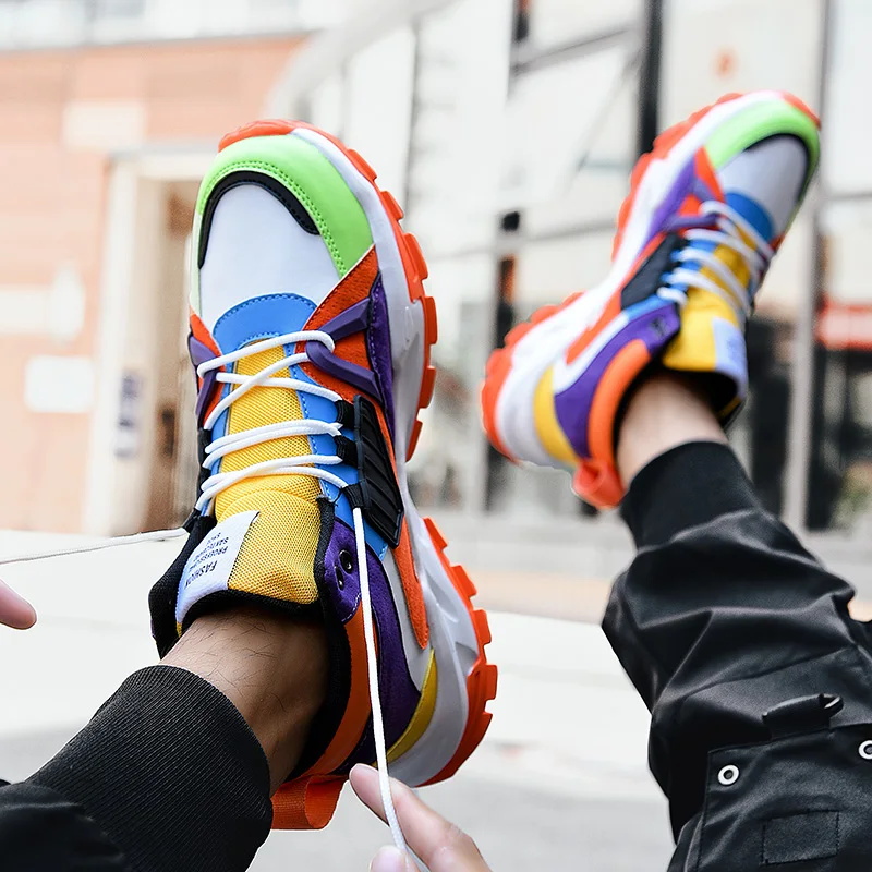 New Style Men Running Shoes Fashion Design Outdoor Walking Sneakers Comfortable Athletic Men's Shoes Classic Sports Sneakers