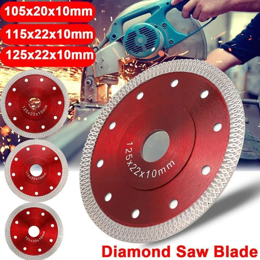 

105/115mm/125mm Diamond Cutting Hot Pressed Sintered Cutting Ceramic Blade Wet & Porcelain Turbo Dry Mesh Saw Cutting Disc F6B4