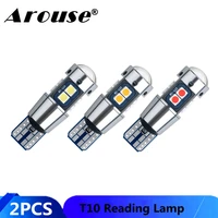 2pcs t10 canbus led car light 12v 600lm auto clearance reading lamp vehicle dome door bulb accessories t10 3030 10smd