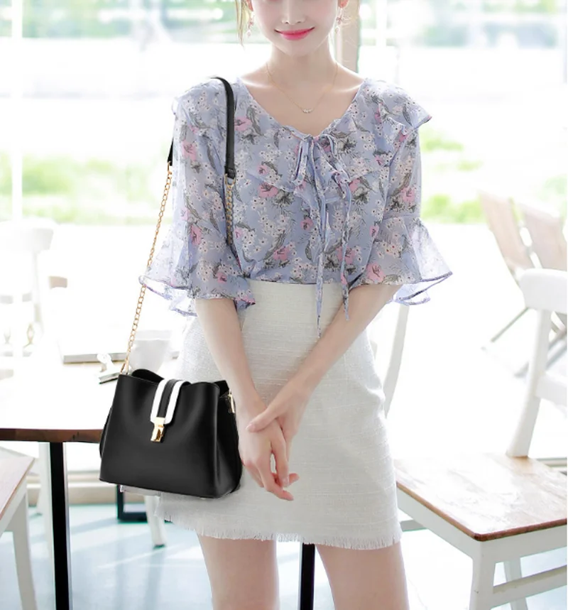 2020 new women's bag fashion shoulder pu leather messenger simple portable ladies bucket | Багаж и сумки