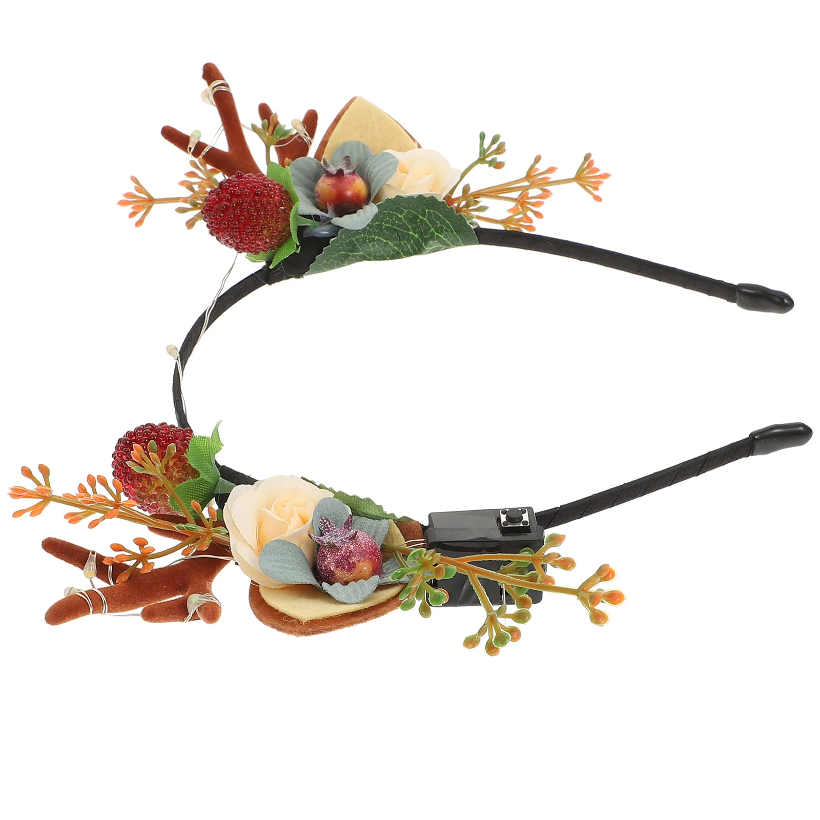 

1pc Creative Deer Horn Headband Festival Glowing Headwear Prop Party Headband