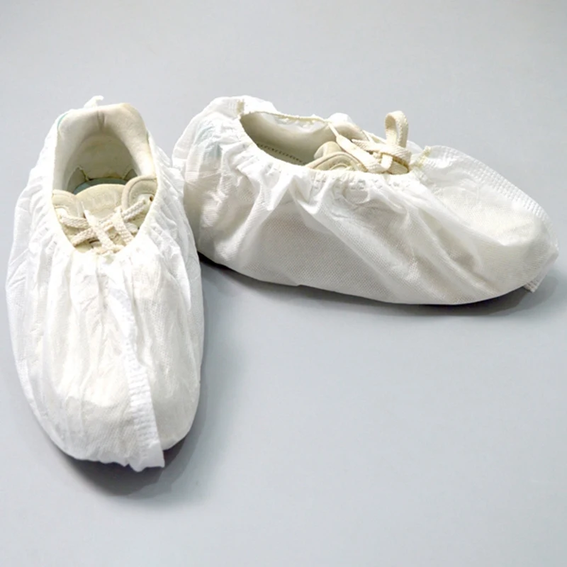 

Disposable Shoe Boot Covers Booties Covers Home and Work Shoe Overshoes 200 Pack (100 Pairs/White)