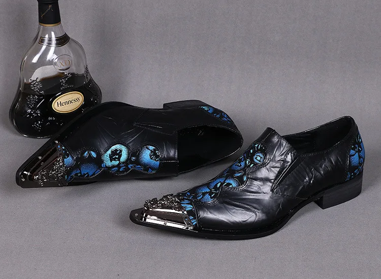 

Business casual shoes personality trend men's shoes Korean leather shoes British hair stylist men's shoes