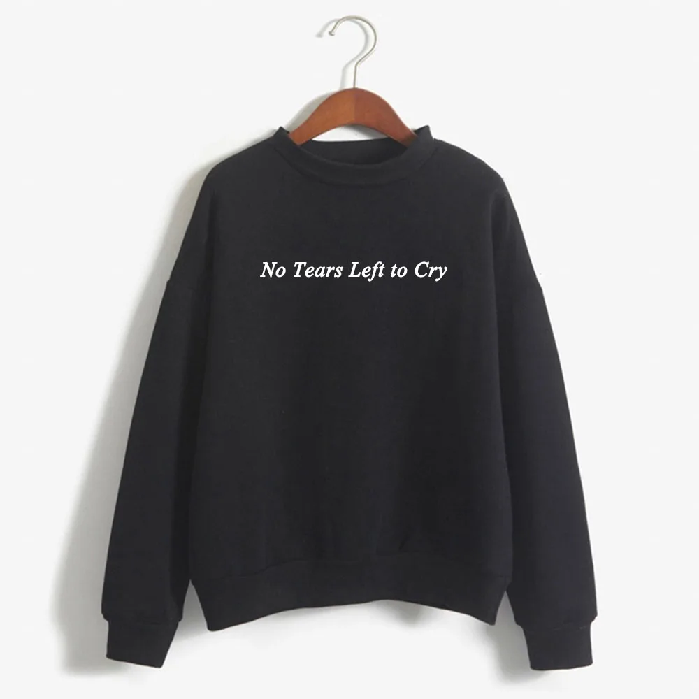 

2021 NEW Women Hoodies No Tears Left To Cry Fan Merch Hoody Ariana Grande Hoodie Pullover Tops Sweetener Thank U Next