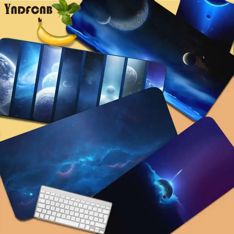 

YNDFCNB Blue Space Beautiful Anime Comfort Mouse Mat Gaming Mousepad Size for mouse pad Keyboard Deak Mat for Cs Go LOL