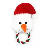 dog chew toys snowman toy teeth grinding funny interactive dog tug stick pull ring bite toy pet toy