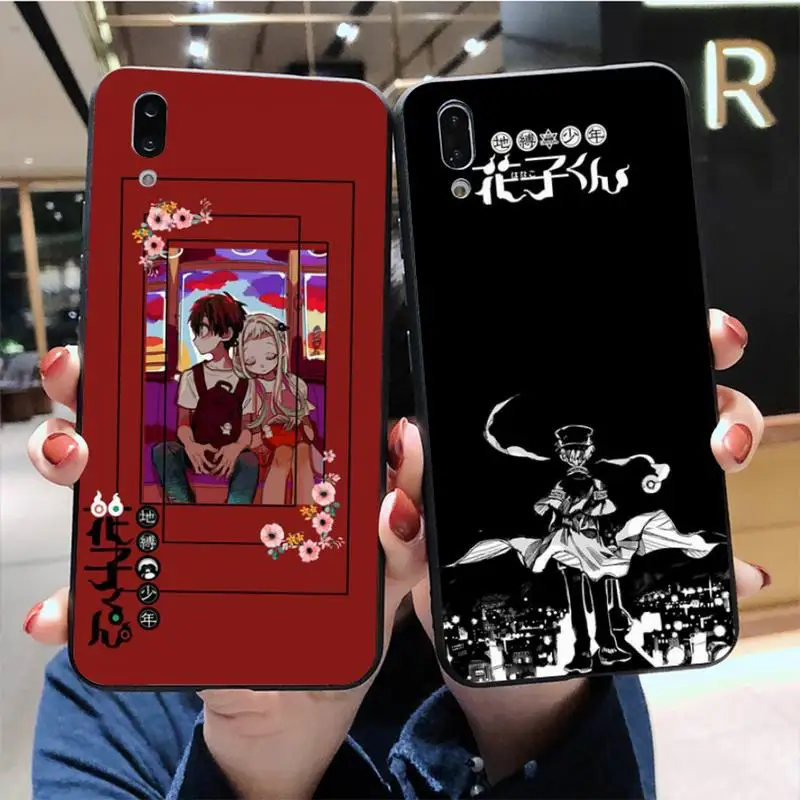 Аниме Чехол Hanako-kun для унитаза черный мягкий чехол телефона Vivo Y91c Y17 Y51 Y67 Y55 Y93 Y81S Y19