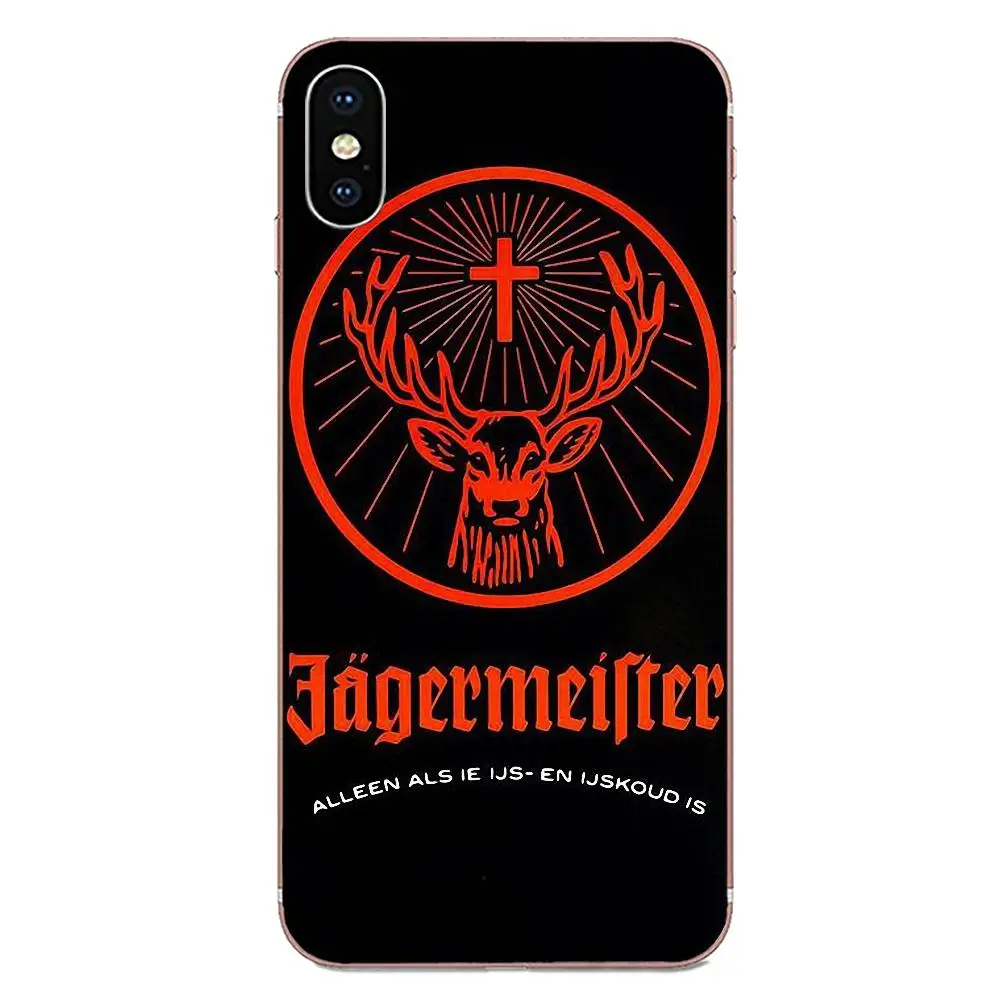 Ультратонкий чехол с логотипом Art Design Jagermeister для Apple iPhone 4 5 5C 4S SE SE2 6 6S 7 8 11 Plus Pro X XS Max