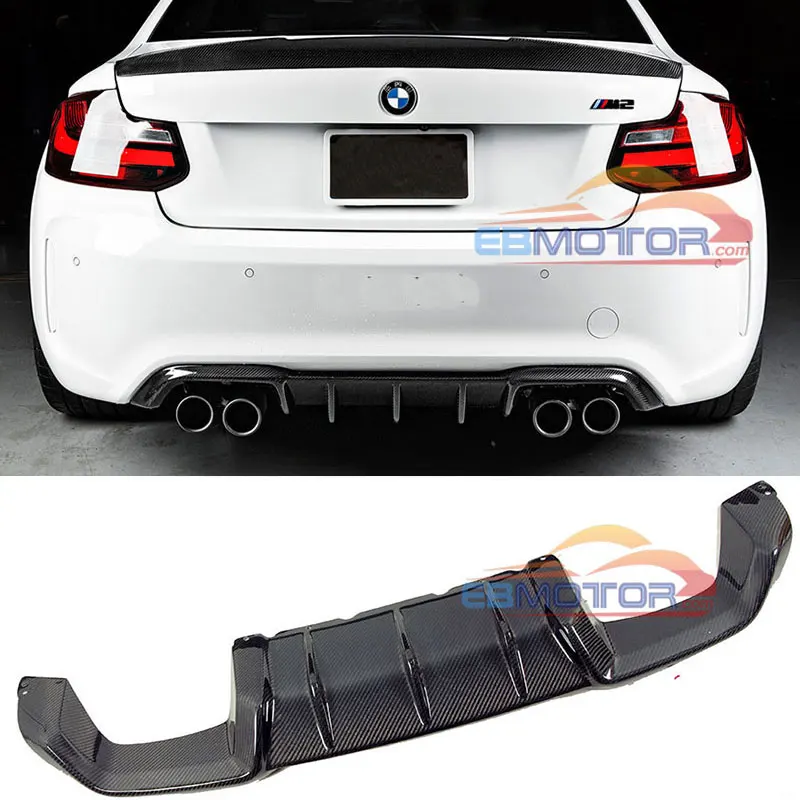 Задний диффузор из настоящего углеродного волокна для BMW F87 M2 B411|Панар-штанги| |