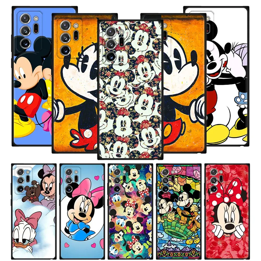 

mickey minnie Disney Case For Samsung Note S20 Ultra 5G 10 9 8 S21 Plus 10 Lite S21 FE 5G Silicone Soft Protective Bags Cover