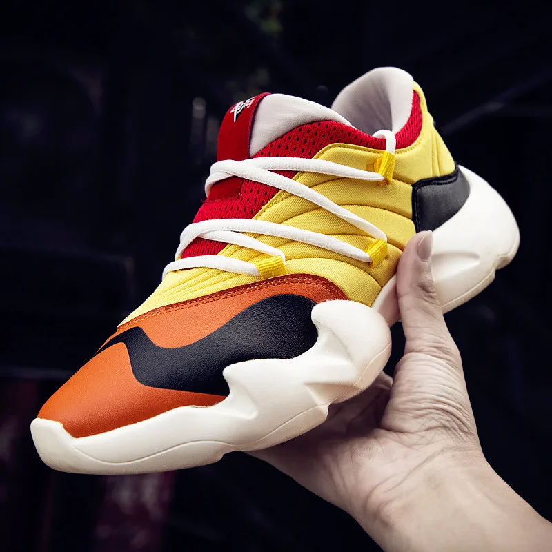 M- Super fire best selling casual men's trend wild Harajuku personality color matching fashion low to help shoes | Обувь